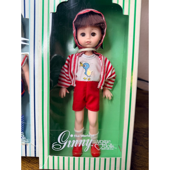 Vintage Ginny Dolls 2. 1978 one blonde one brown. Brand new in box - Picture 4 of 12
